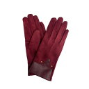 マーカスアドレール レディース 手袋 アクセサリー Faux Suede Touchscreen Glove Burgendy