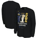 ナイキ メンズ Tシャツ トップス Golden State Warriors Nike 2022 NBA Finals Champions Locker Room Long Sleeve TShirt Black