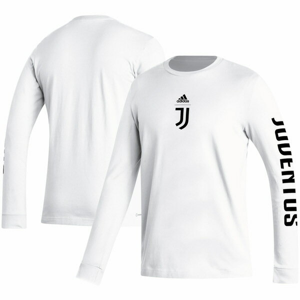 楽天astyアディダス メンズ Tシャツ トップス Juventus adidas Team Crest Long Sleeve TShirt White