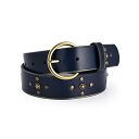 オールドトレンド レディース ベルト アクセサリー Women's Gia Leather Belt Navy