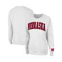 コロシアム レディース パーカー・スウェットシャツ アウター Women's White Nebraska Huskers Campanile Pullover Sweatshirt White|詳細画像