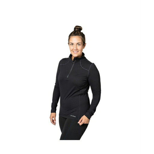 ホットチリーズ レディース カットソー トップス Women's Clima-Tek Zip-T Black ホットチリーズ レディース カットソー トップス Women's Clima-Tek Zip-T Black