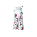 コンセプトスポーツ レディース ワンピース トップス Women's White Boston Red Sox Reel Pinstripe Knit Romper White