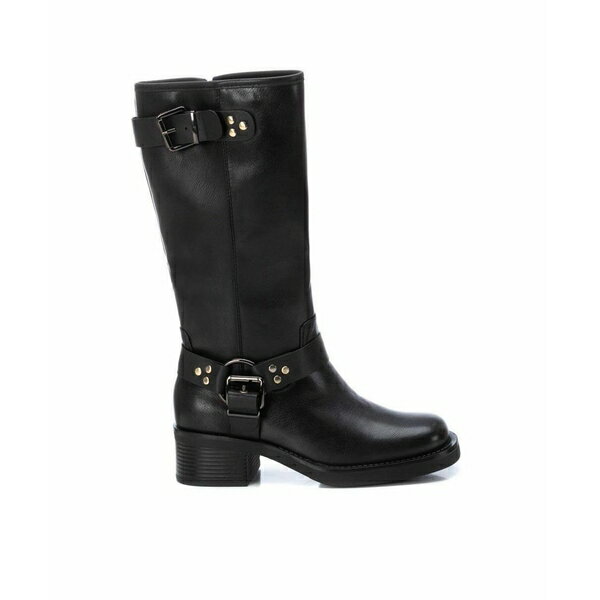 キシタイ レディース ブーツ シューズ Women's Biker Boots By Black