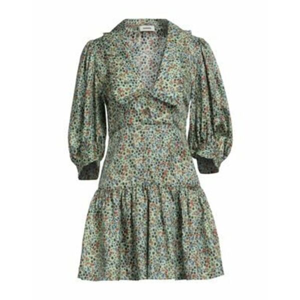 【送料無料】 サンドロ レディース ワンピース トップス Mini dresses Green