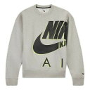 Nike ナイキ メンズ スニーカー 【Nike Air x Kim Jones Logo Print Velvet Crew Neck Sweater Unisex Grey Gray DD0693-050】 サイズ US_M_XL