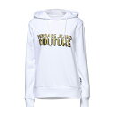 VERSACE JEANS COUTURE ベルサーチ パーカー・スウェットシャツ アウター レディース Sweatshirts White