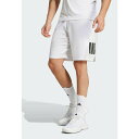 アディダス メンズ サンダル シューズ CLUB 3 STRIPES SHORT - Sports shorts - white