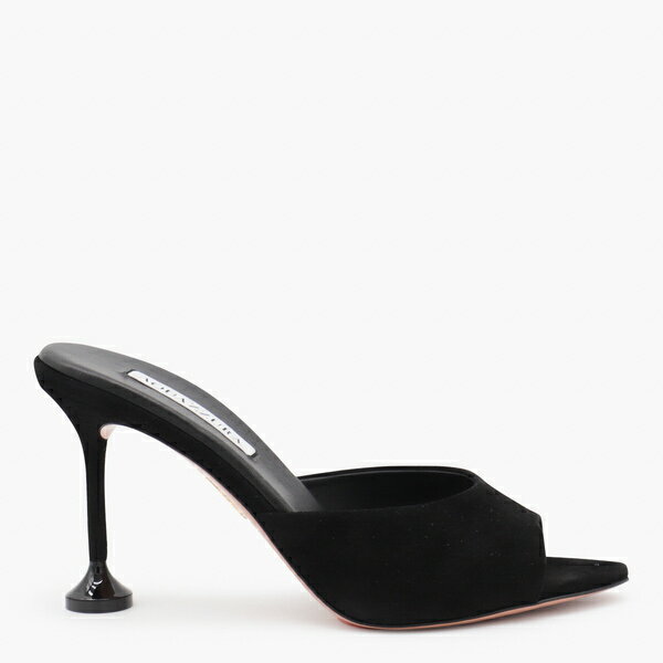 アクアズーラ レディース サンダル シューズ Black Leather Bisous Mule 85 Sandals Blackのサムネイル