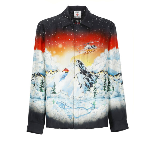 カサブランカ メンズ シャツ トップス Ski Lake Shirt MultiColour