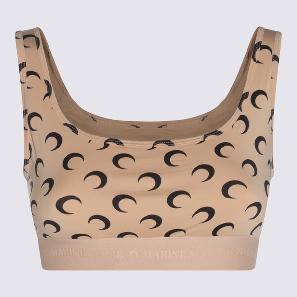 マリーン セル レディース カットソー トップス Beige Top Brown