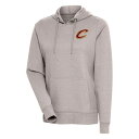 アンティグア レディース パーカー・スウェットシャツ アウター Cleveland Cavaliers Antigua Women's Action Pullover Hoodie Oatmeal