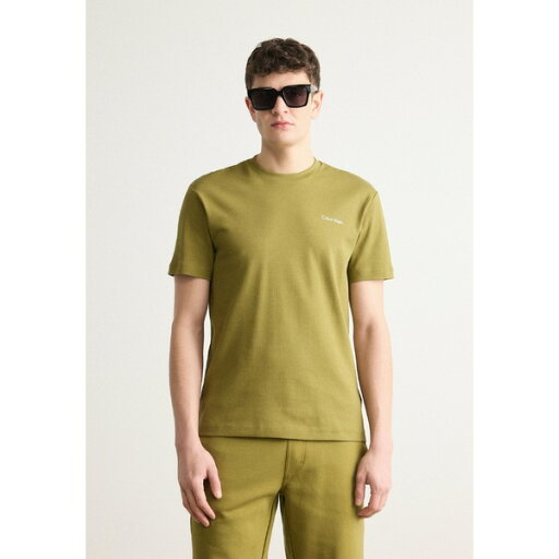 カルバンクライン メンズ サンダル シューズ MICRO LOGO - Basic T-shirt - lizard カルバンクライン メンズ サンダル シューズ MICRO LOGO - Basic T-shirt - lizard