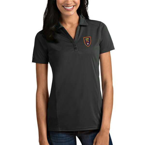 アンティグア レディース ポロシャツ トップス Real Salt Lake Antigua Women's Tribute Polo Heather ..