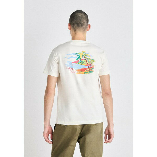   塼 PLACED GRAPHIC - Print T-shirt - cream