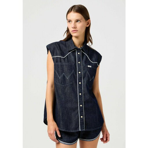 ラングラー レディース シャツ トップス SLEEVELESS - Top - saddle ラングラー レディース シャツ トップス SLEEVELESS - Top - saddle