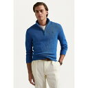 ラルフローレン メンズ サンダル シューズ COTTON QUARTER ZIP SWEATER - Jumper - blue orbit