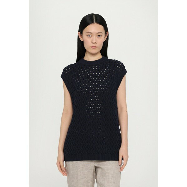 セオリー レディース ジャケット&ブルゾン アウター SLEEVELESS - Waistcoat - navy