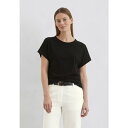 マルコポーロ レディース Tシャツ トップス SHORT SLEEVE CREW NECK - Basic T-shirt - black(4)