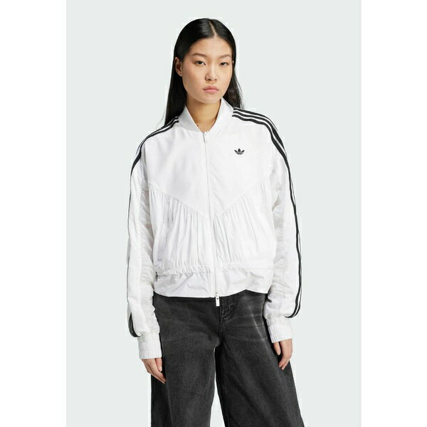 アディダスオリジナルス レディース ジャケット&ブルゾン アウター WINDBREAKER - Bomber Jacket - white