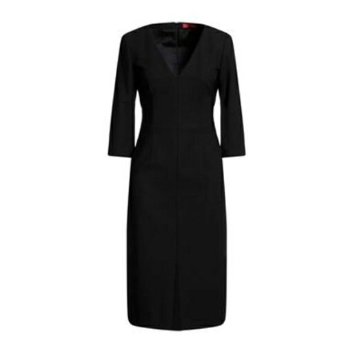 【送料無料】 ヒューゴボス レディース ワンピース トップス Midi dresses Black 【送料無料】 ヒューゴボス レディース ワンピース トップス Midi dresses Black