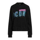 【送料無料】 ディースクエアード レディース パーカー・スウェットシャツ アウター Sweatshirts Black(4)