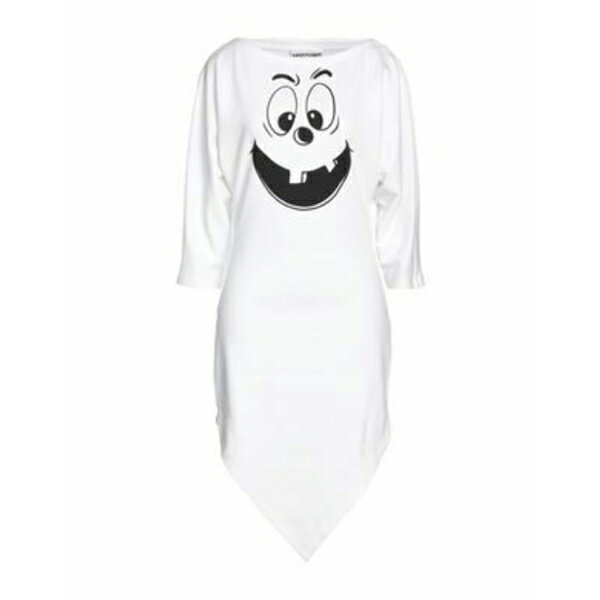 【送料無料】 モスキーノ レディース ワンピース トップス Mini dresses White