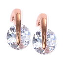 WoV[ fB[X sAXCO ANZT[ Earrings, Crystal Accent Rose Gold