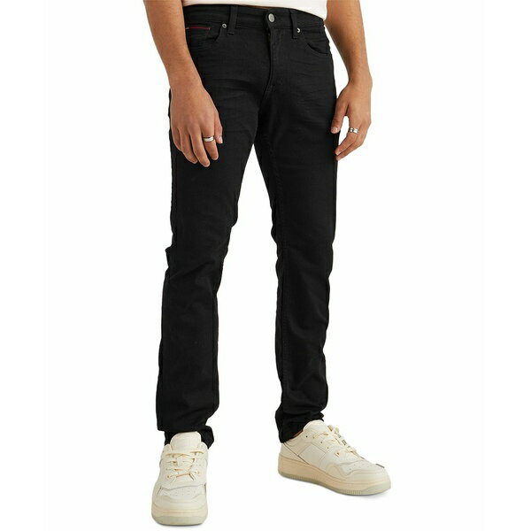 トミー ヒルフィガー メンズ デニムパンツ ボトムス Men's Scanton Slim-Fit Stretch Denim Jeans New Black