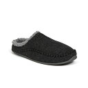 ディアースタッグス メンズ スリッポン・ローファー シューズ Slipperooz Men's Nordic S.U.P.R.O. Sock Cushioned Indoor Outdoor Clog Slipper Black