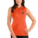 アンティグア レディース ポロシャツ トップス Auburn Tigers Antigua Women's Tribute Sleeveless Polo Orange