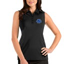 アンティグア レディース ポロシャツ トップス North Georgia Nighthawks Antigua Women's Sleeveless Tribute Polo Black