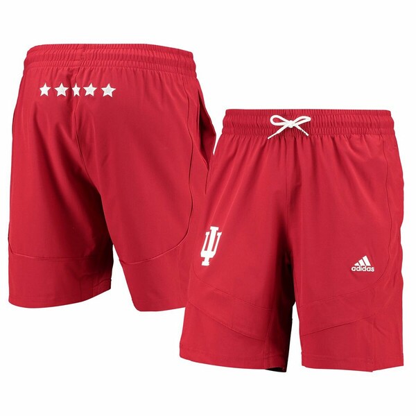 アディダス メンズ カジュアルパンツ ボトムス Men's Crimson Indiana Hoosiers Swingman AEROREADY Basketball Shorts Crimson