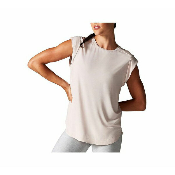 タヴィ レディース カットソー トップス Women's Cap Sleeve Muscle Tee Soft blush