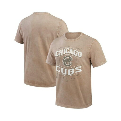 ファナティクス メンズ シャツ トップス Darius Rucker Collection by Men's Tan Chicago Cubs Sun Faded T-Shirt Tan ファナティクス メンズ シャツ トップス Darius Rucker Collection by Men's Tan Chicago Cubs Sun Faded T-Shirt Tan