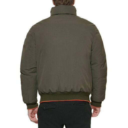 トミー ヒルフィガー メンズ ジャケット&ブルゾン アウター Men's Flex Performance Zip-Front Bomber Jacket Olive