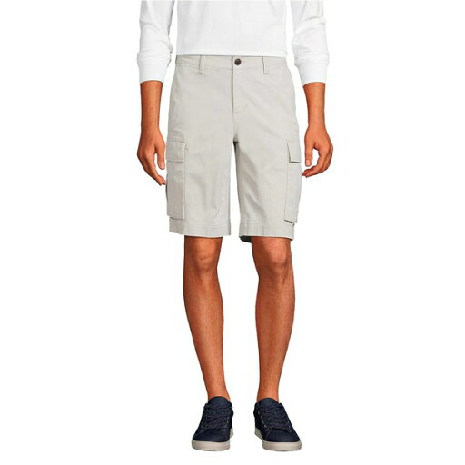 ランズエンド メンズ カジュアルパンツ ボトムス Big & Tall 10.5" Traditional Fit Stretch Knockabout Cargo Shorts Soft putty ランズエンド メンズ カジュアルパンツ ボトムス Big & Tall 10.5" Traditional Fit Stretch Knockabout Cargo Shorts Soft putty
