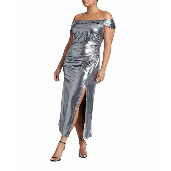 エロクイ レディース ワンピース トップス Women's Sequin Dress With Sheer Layer Gunmetal