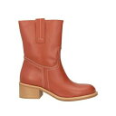 【送料無料】 エヌキューブ レディース ブーツ シューズ Ankle boots Brown
