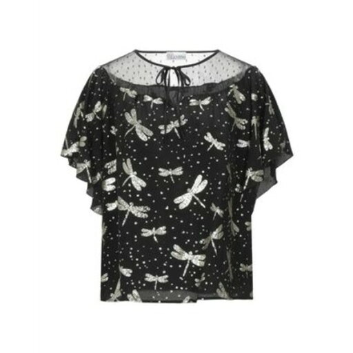 【送料無料】 ヴァレンティノ レディース Tシャツ トップス Tops Black 【送料無料】 ヴァレンティノ レディース Tシャツ トップス Tops Black