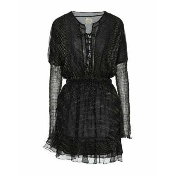 【送料無料】 ファイブルー レディース ワンピース トップス Mini dresses Black