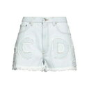 【送料無料】 ジーシーディーエス レディース デニムパンツ ボトムス Denim shorts Blue
