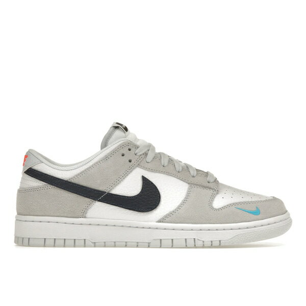 Nike ナイキ メンズ スニーカー 【Nike Dunk Low】 サイズ US_14(32.0cm) White Grey Navy Aqua Mini Swoosh