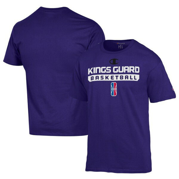 チャンピオン メンズ Tシャツ トップス Kings Guard Gaming Champion Unisex OnCourt 2K League Authentic Practice TShirt Purple