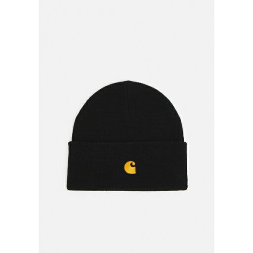 カーハート レディース 帽子 アクセサリー CHASE BEANIE UNISEX - Beanie - black/gold カーハート レディース 帽子 アクセサリー CHASE BEANIE UNISEX - Beanie - black/gold