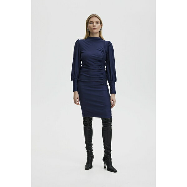 ゲタス レディース ワンピース トップス RIFA PUFF DRESS - Shift dress - dark blue