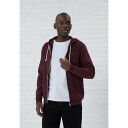 ピア ワン メンズ パーカー・スウェットシャツ アウター Zip-up sweatshirt - mottled bordeaux(4)