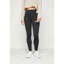 アディダス レディース フィットネス スポーツ ESSENTIALS BIG FULL-LENGTH - Leggings - black