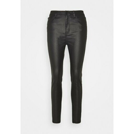 ザ・クープルス レディース カジュアルパンツ ボトムス WET LOOK SKINNY - Trousers - black ザ・クープルス レディース カジュアルパンツ ボトムス WET LOOK SKINNY - Trousers - black