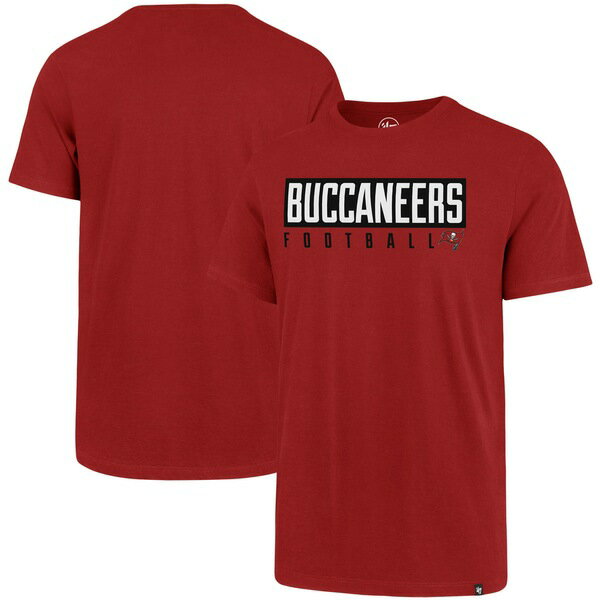 フォーティーセブン メンズ Tシャツ トップス Tampa Bay Buccaneers '47 Dub Major Super Rival TShirt Red